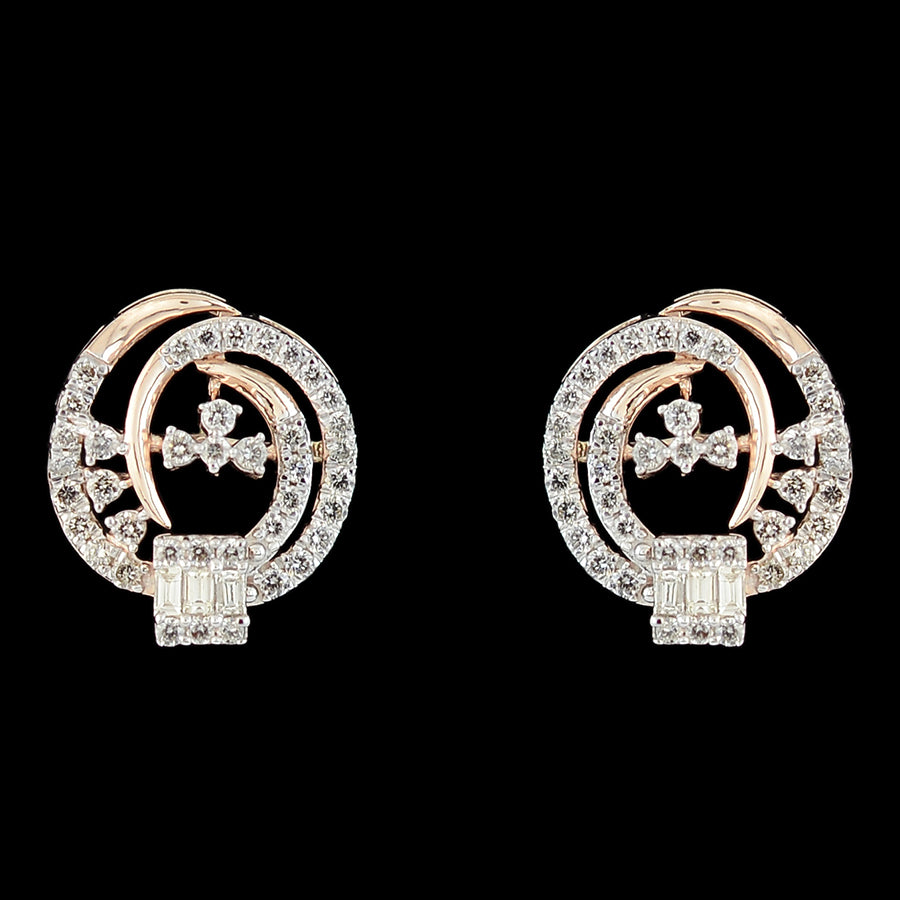 Vivacious Diamond Stud Earrings | 10308E