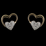 Load image into Gallery viewer, Teardrop Chic 14 Kt Gold and Diamond Drop Earring | CE95536
