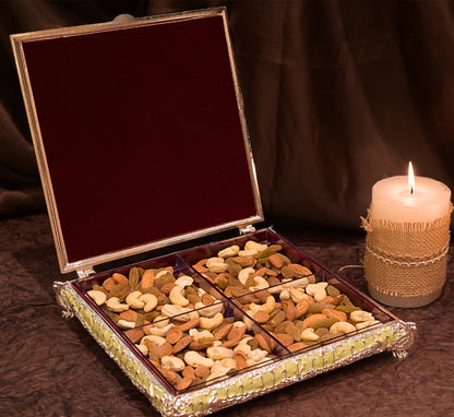 ENAMEL PEACOCK CURVE BOX