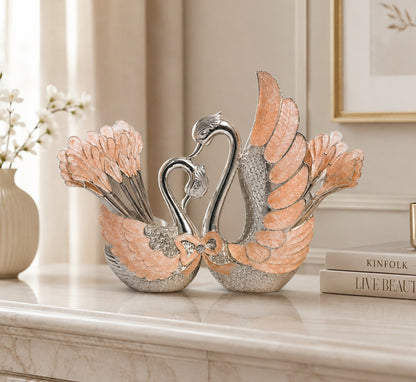 ENAMEL SWAN SPOON HOLDER
