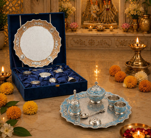 ENAMEL POOJA THALI