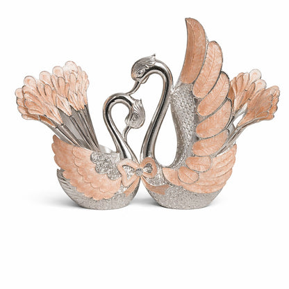 ENAMEL SWAN SPOON HOLDER