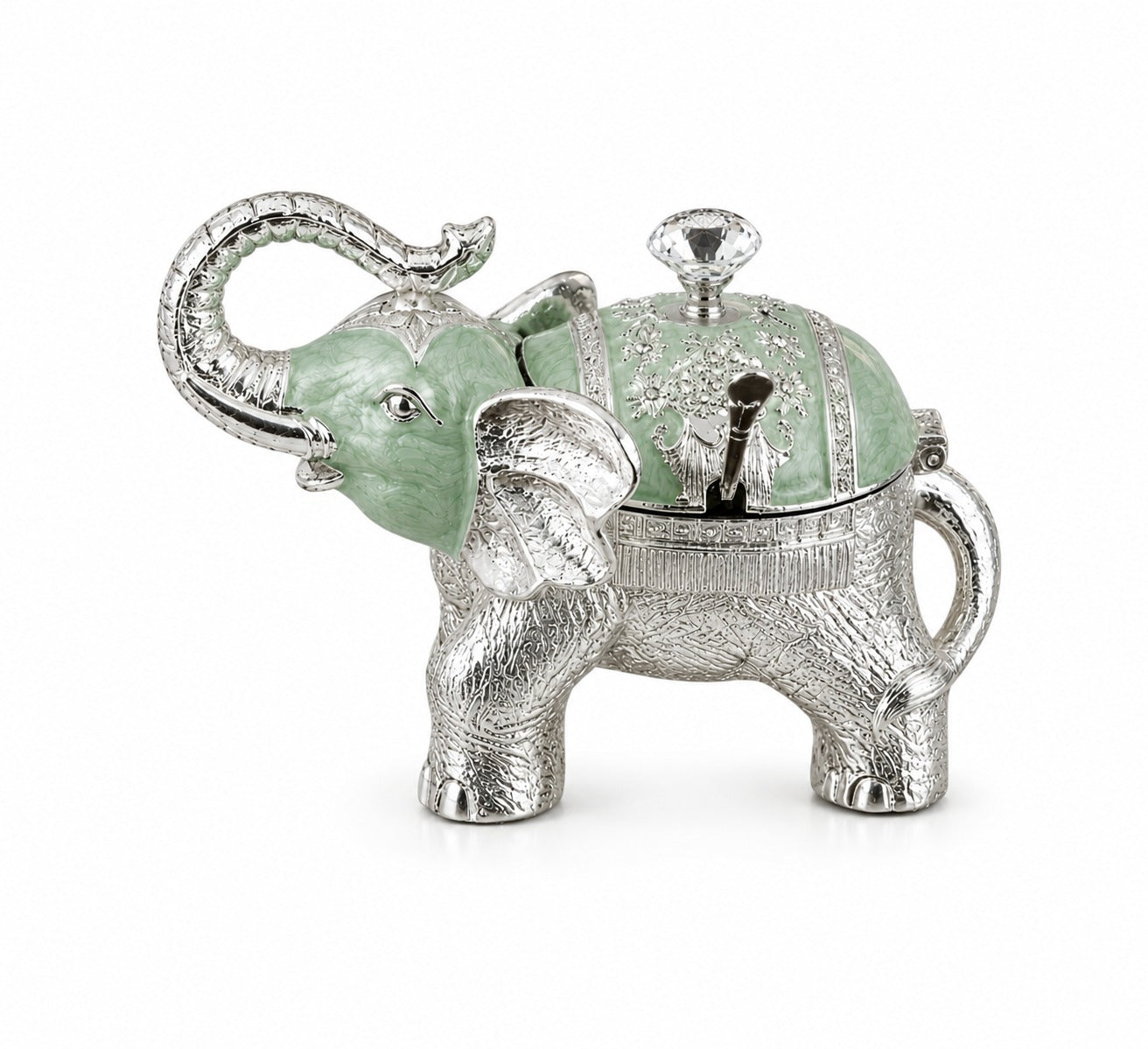 ENAMEL ELEPHANT CANDY BOX