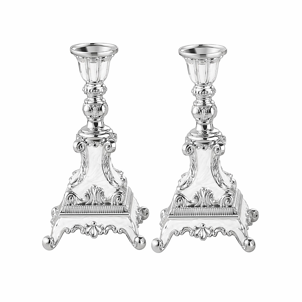 ENAMEL CANDLE STAND SET