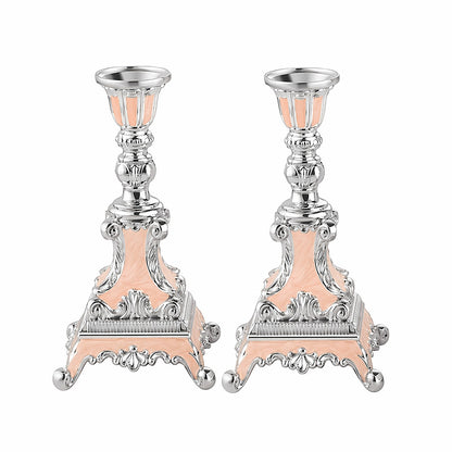 ENAMEL CANDLE STAND SET