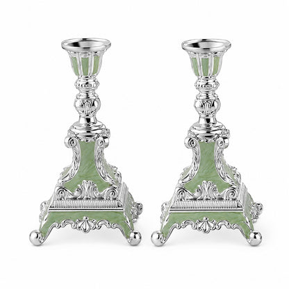 ENAMEL CANDLE STAND SET