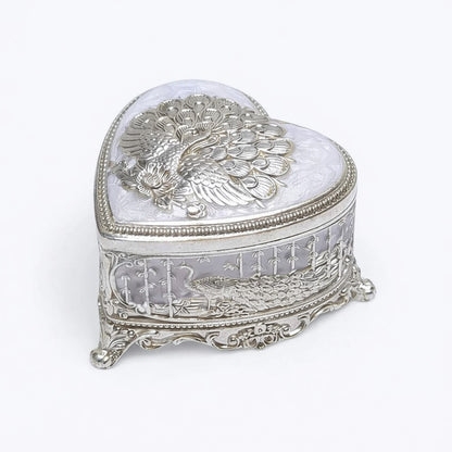 ENAMEL HEART JEWELLERY BOX