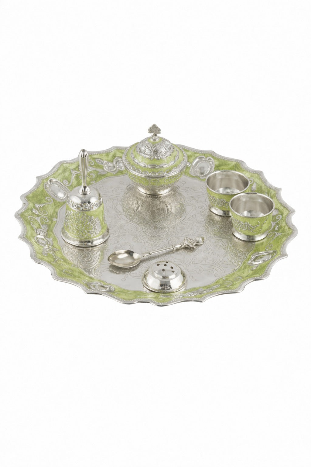 ENAMEL POOJA THALI