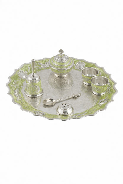 ENAMEL POOJA THALI