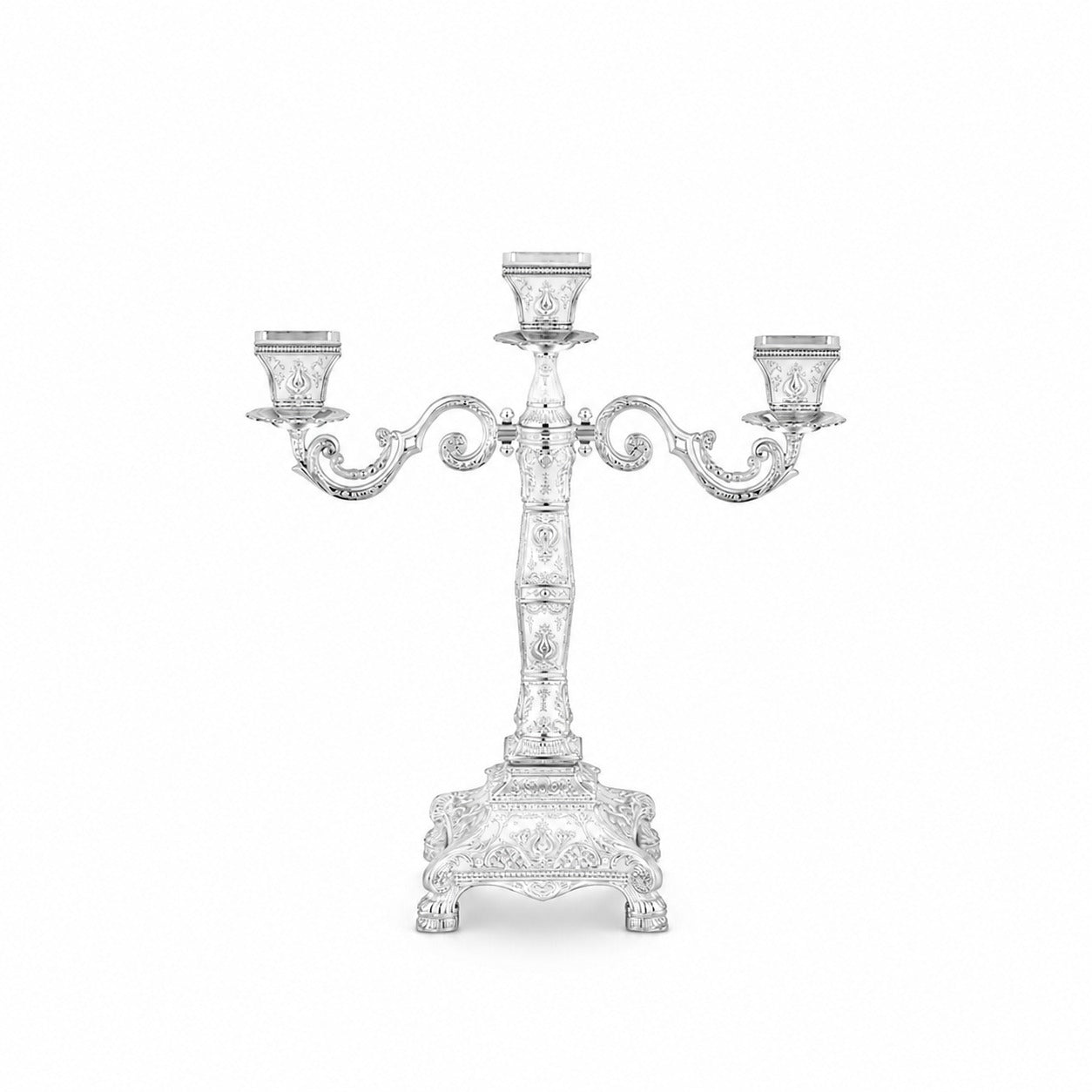 ENAMEL TRIO CANDLE STAND