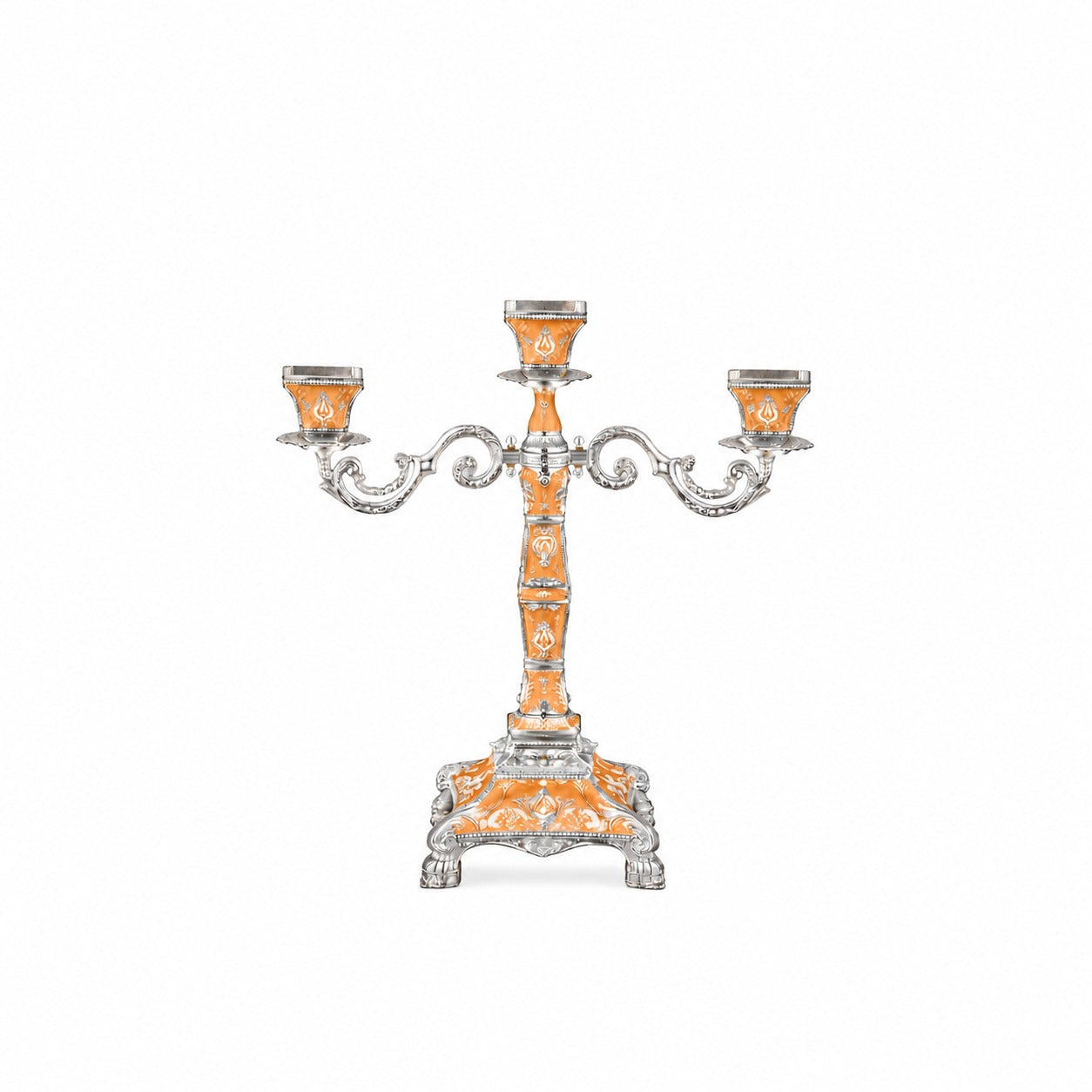 ENAMEL TRIO CANDLE STAND
