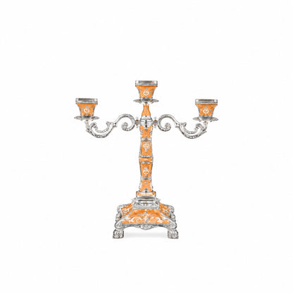 ENAMEL TRIO CANDLE STAND