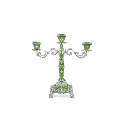 ENAMEL TRIO CANDLE STAND