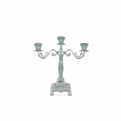 ENAMEL TRIO CANDLE STAND