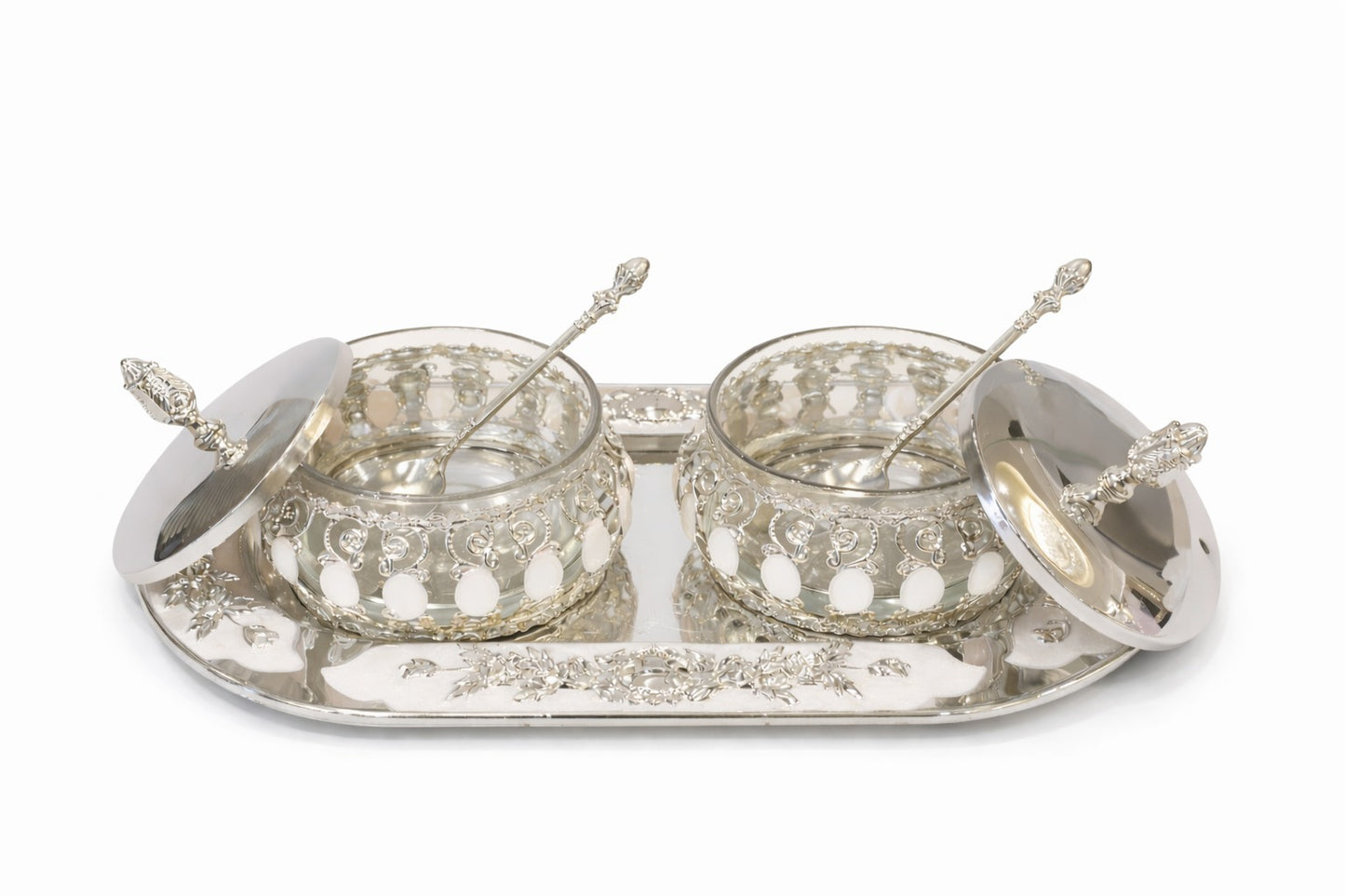ENAMEL TRAY BOWL SET