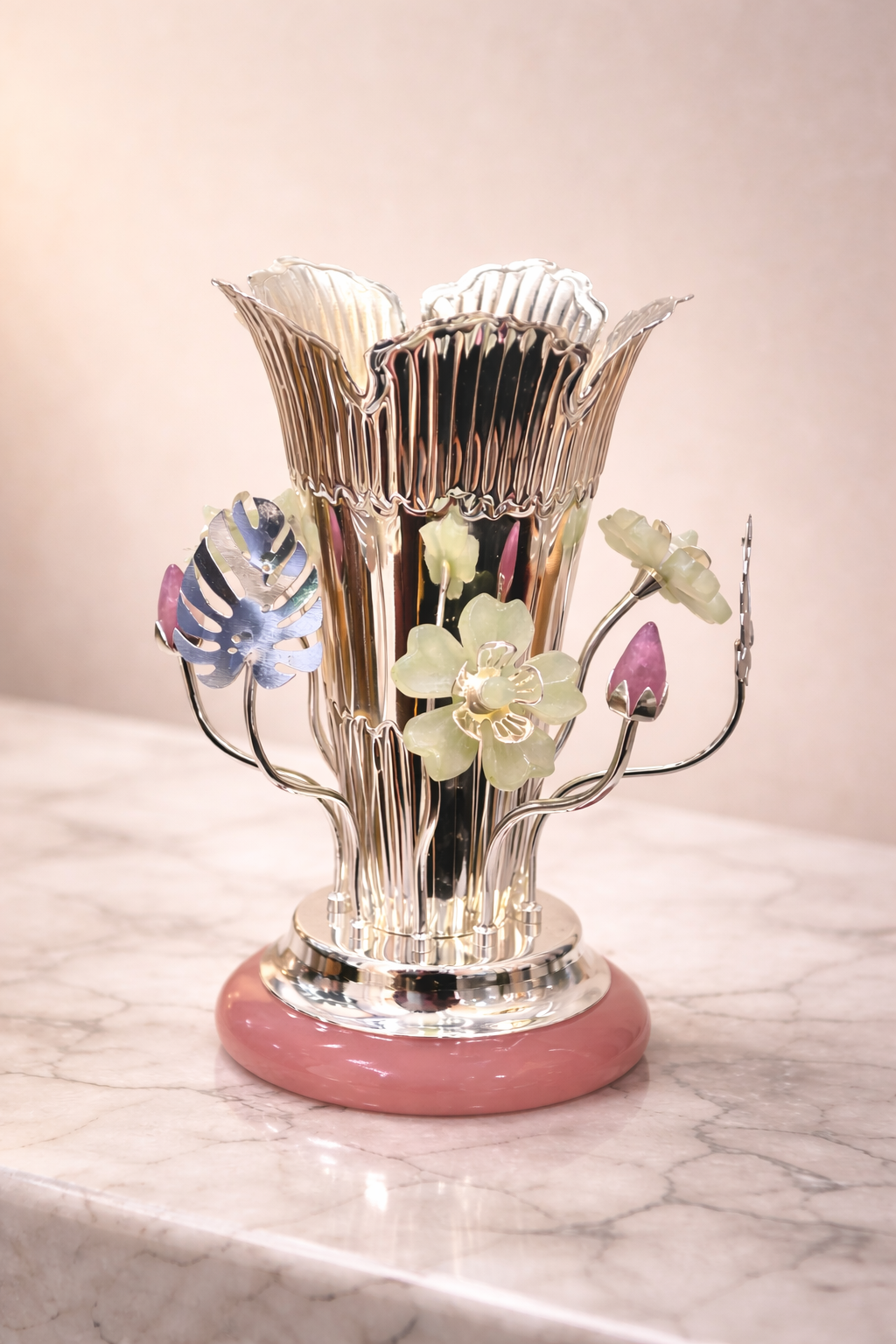 Daisy Flower Vase by JNJ by Madhuri, featuring an elegant floral-inspired design and premium finish, perfect for luxury home décor, modern interiors, and sophisticated styling
