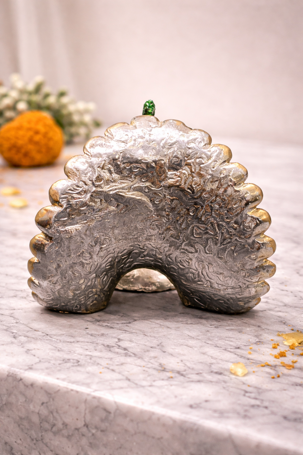 Peacock Statue – elegant luxury handcrafted decorative statue, perfect for home décor and gifting | jnj by madhuri