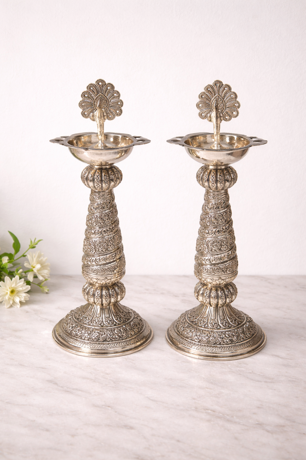 Mor Samai Deepak – elegant handcrafted deepak, perfect for enhancing home elegance and gifting | jnj by madhuri