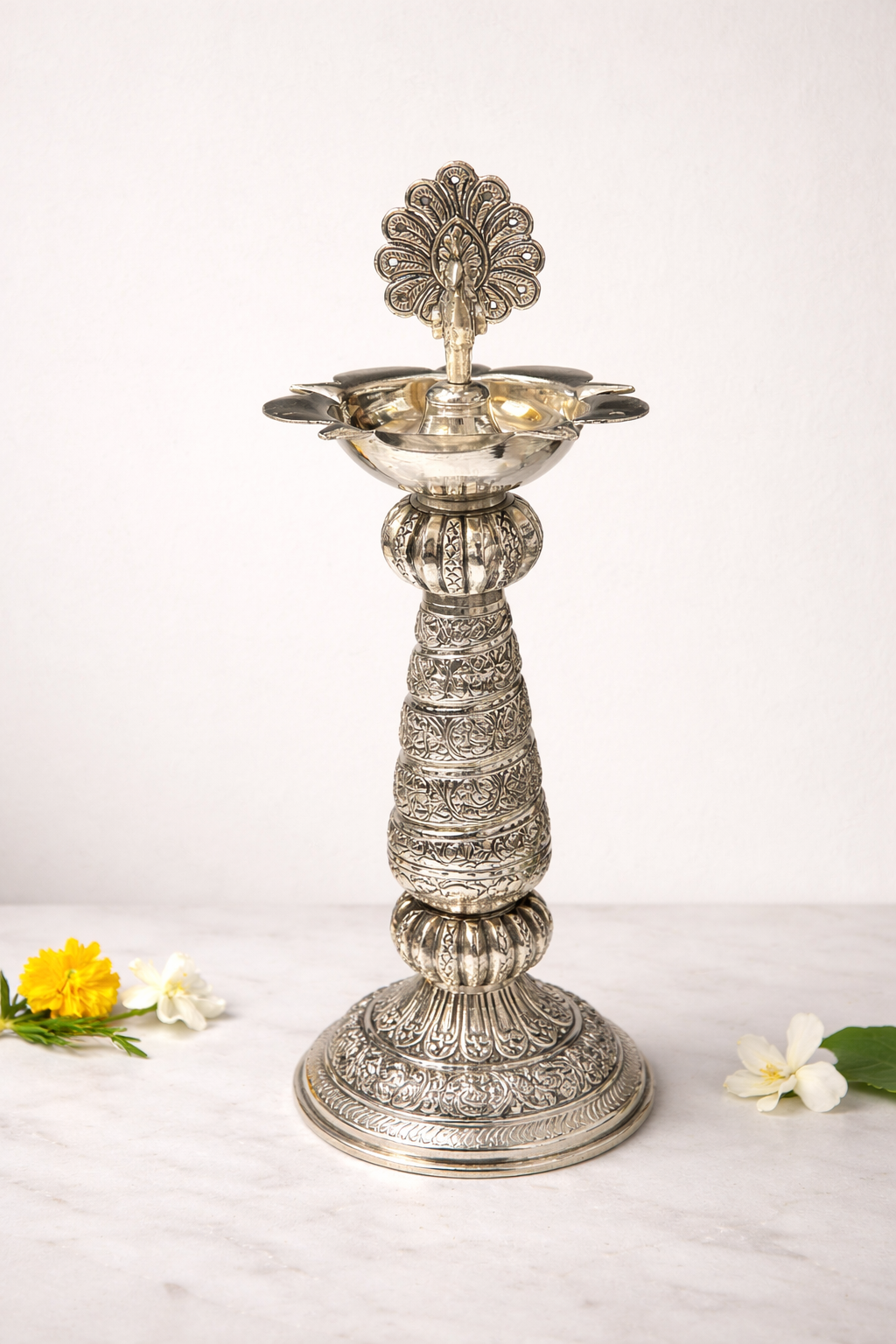 Mor Samai Deepak – elegant handcrafted deepak, perfect for enhancing home elegance and gifting | jnj by madhuri