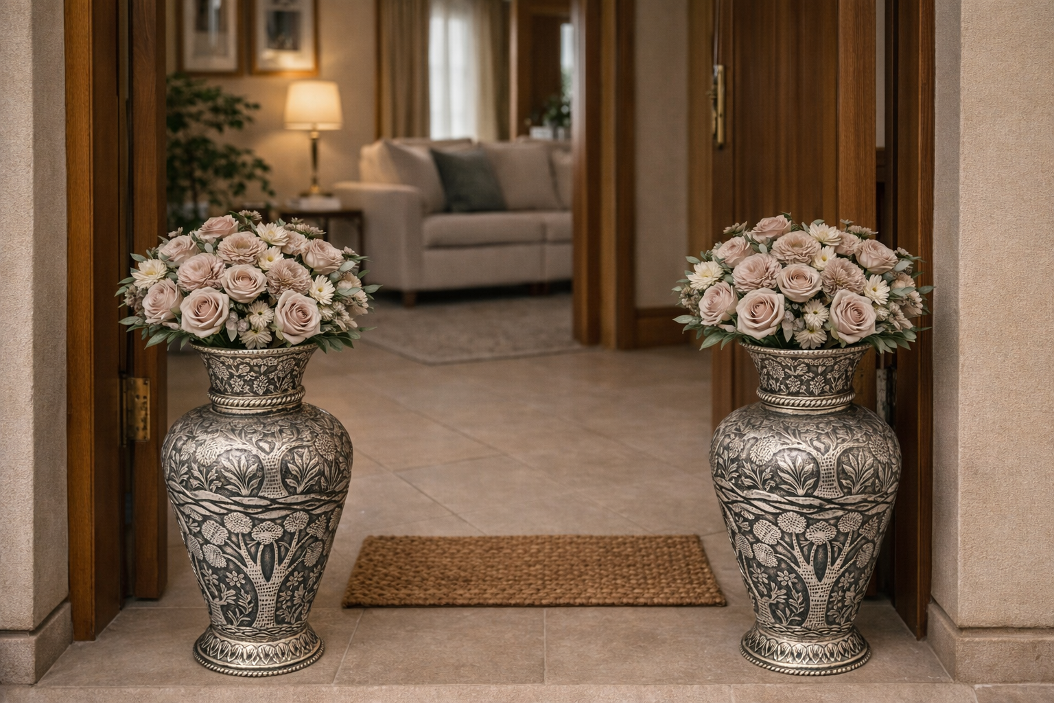 Antique Flower Pot – elegant luxury handcrafted decorative pot, perfect for home décor and gifting | jnj by madhuri