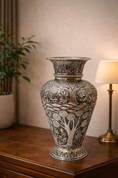 Antique Flower Pot – elegant luxury handcrafted decorative pot, perfect for home décor and gifting | jnj by madhuri