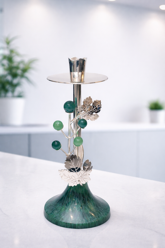 Emerald Marble Candle Stand