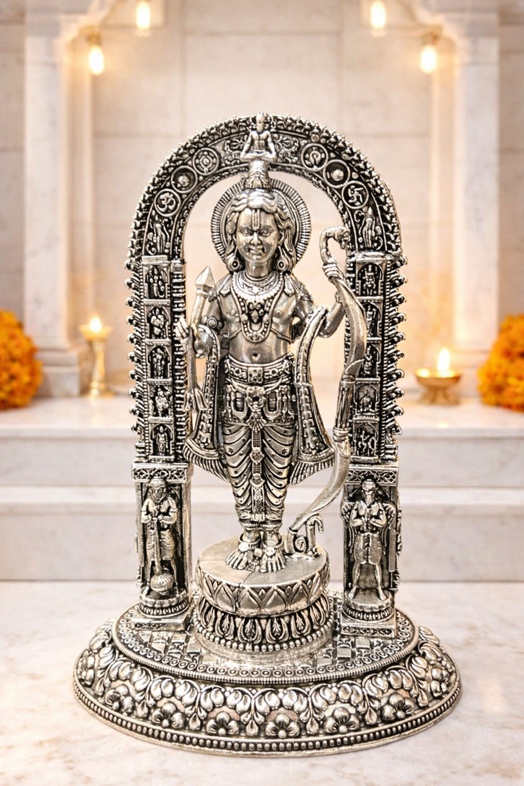 Ram Lalla – elegant luxury handcrafted divine idol, perfect for home décor, pooja, and gifting | jnj by madhuri