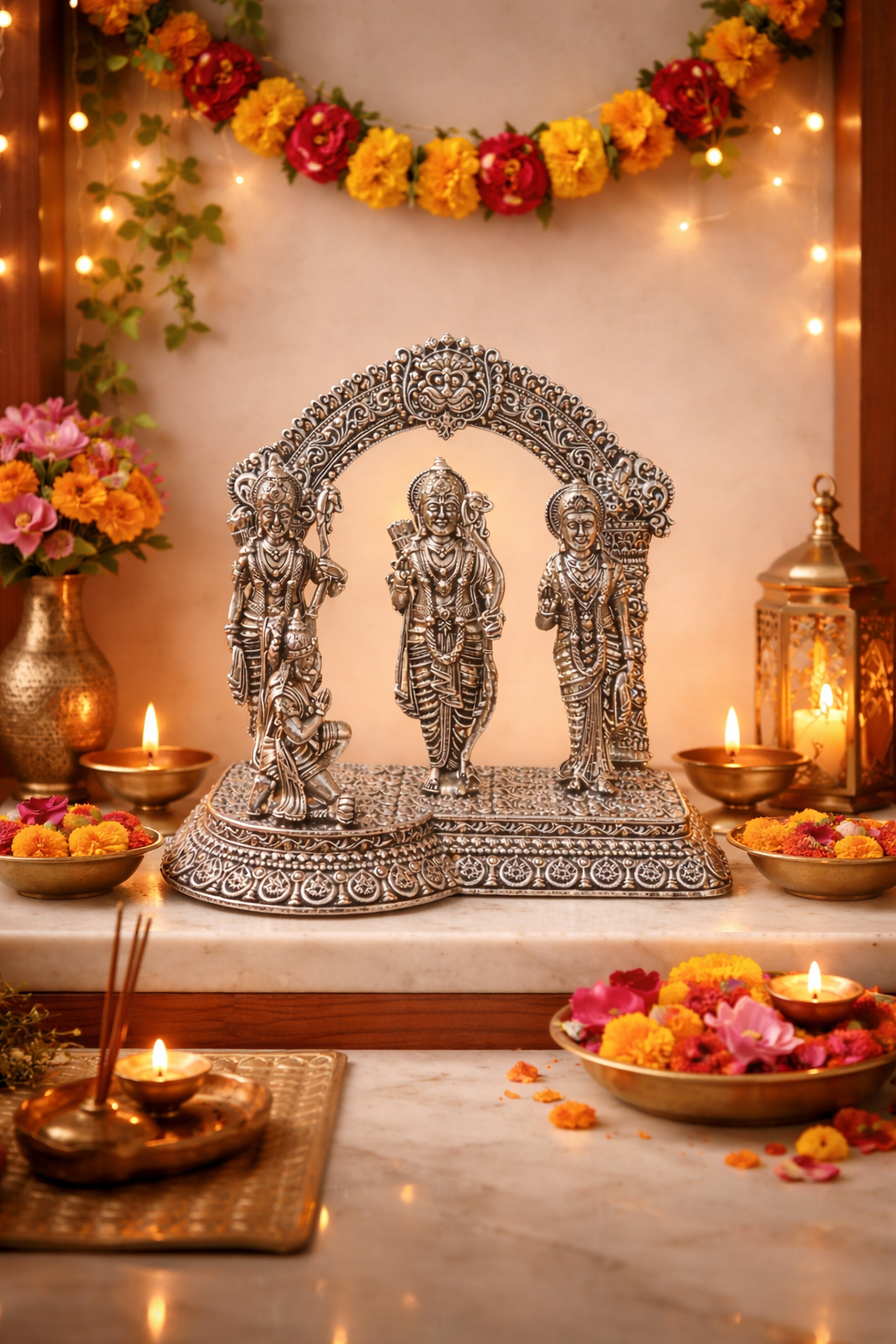 Ram Darbar – elegant luxury handcrafted spiritual décor, perfect for home, pooja, and gifting | jnj by madhuri