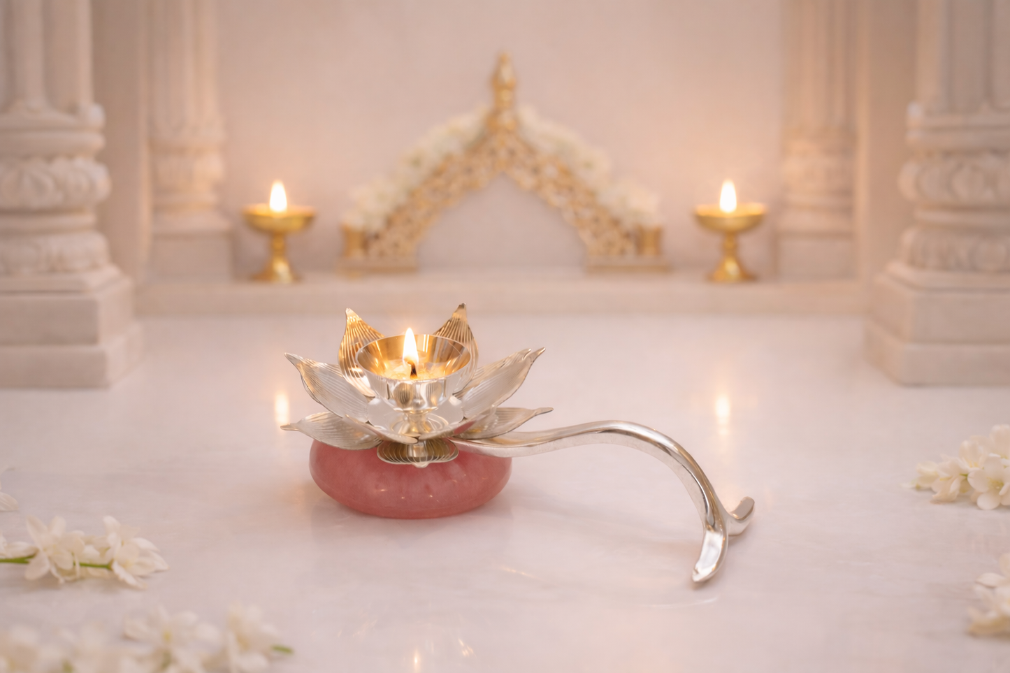 Diya, Urli, Ghanti, and Frame Combo – premium handcrafted home décor and gifting solution | jnj by madhuri