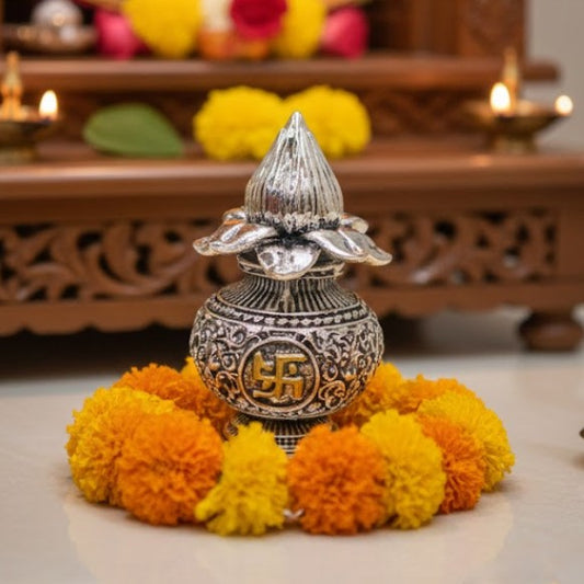 Mini Kalash – elegant luxury handcrafted spiritual décor, perfect for home, pooja, and gifting | jnj by madhuri