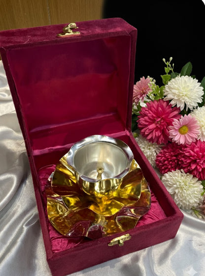 Rose Diya – luxury handcrafted decorative diya, ideal for home décor, festive celebrations, and gifting | jnj by madhuri