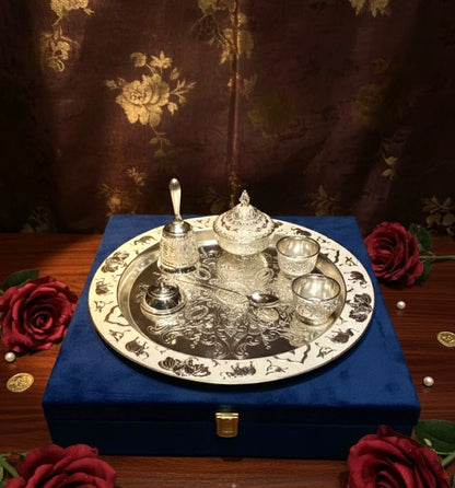 ENAMEL POOJA THALI