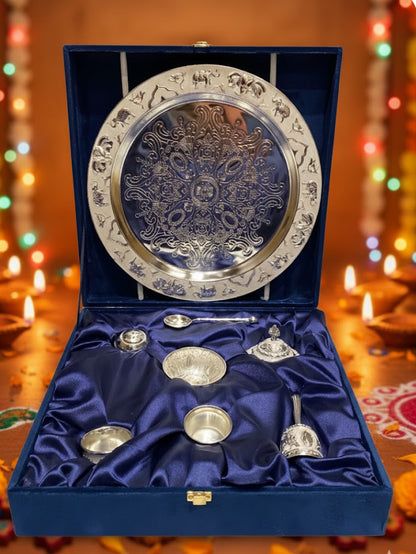 ENAMEL POOJA THALI