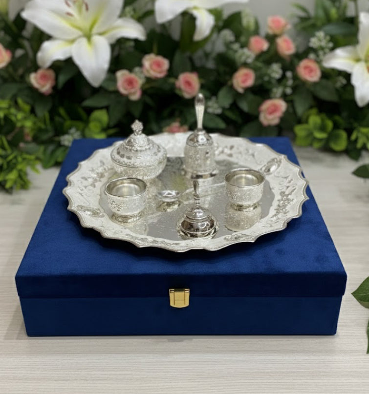 ENAMEL POOJA THALI