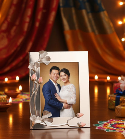 Marble Photo Frame by JNJ by Madhuri, a handcrafted luxury marble frame designed to display cherished memories with elegant home décor.