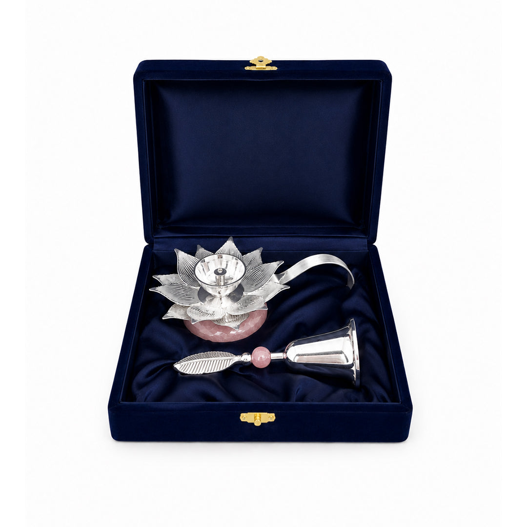 Lotus Diya and Bell Combo