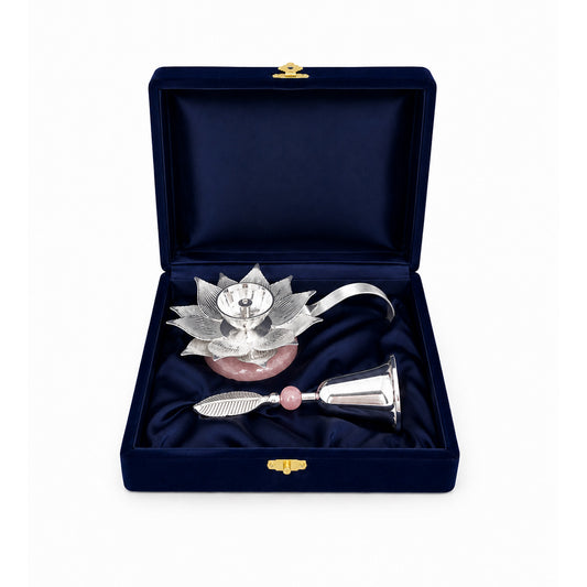 Lotus Diya and Bell Combo