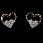 Load image into Gallery viewer, Teardrop Chic 14 Kt Gold and Diamond Drop Earring | CE95536
