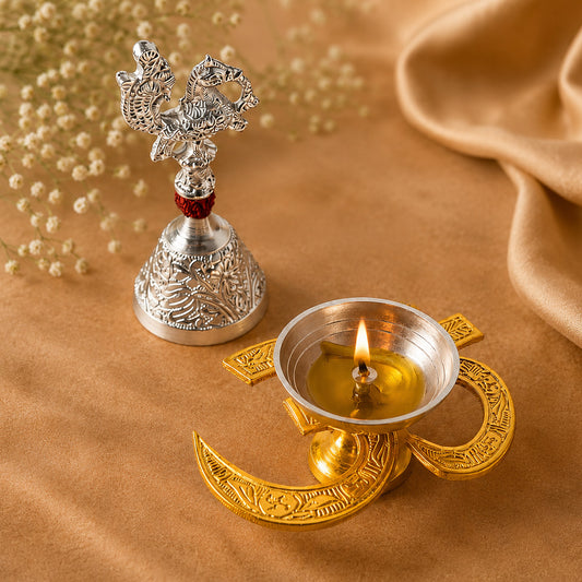 OM Diya & Bell Combo