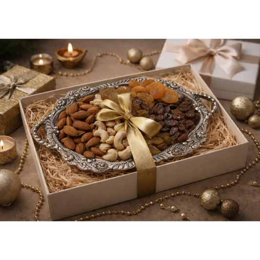 Fiber Tray – elegant luxury handcrafted tray, perfect for home décor and gifting | jnj by madhuri