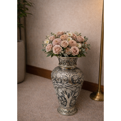 Antique Flower Pot – elegant luxury handcrafted decorative pot, perfect for home décor and gifting | jnj by madhuri