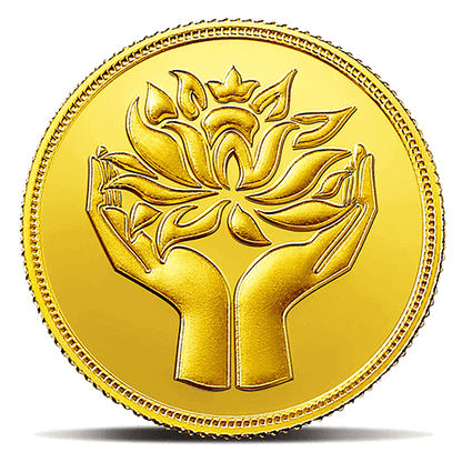 LOTUS 24K (999.9) 4 GM GOLD COIN