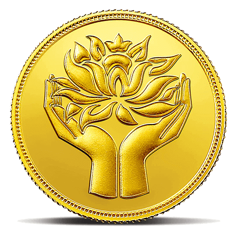 LOTUS 24K (999.9) 4 GM GOLD COIN