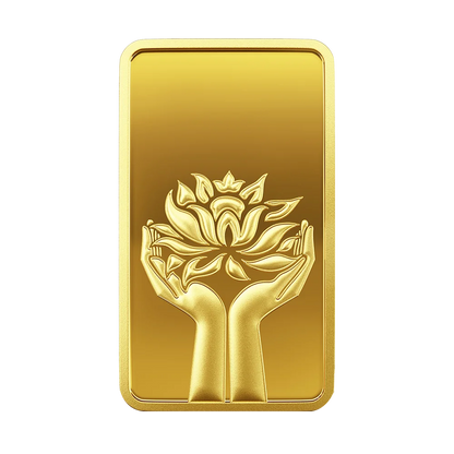 Lotus 24k (999.9) 5 gm Gold Bar