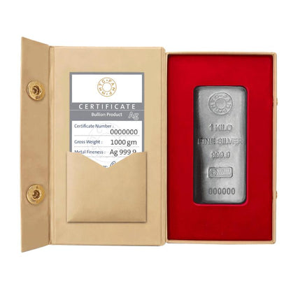 CASTED (999.9) PUREST 1 KG SILVER BAR