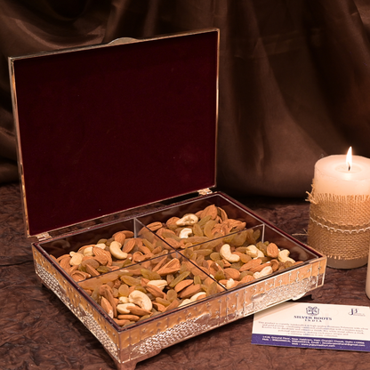 ENAMEL PEACOCK FLAT BOX