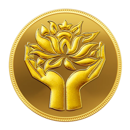 Lotus 24k (999.9) 4 gm Gold Coin