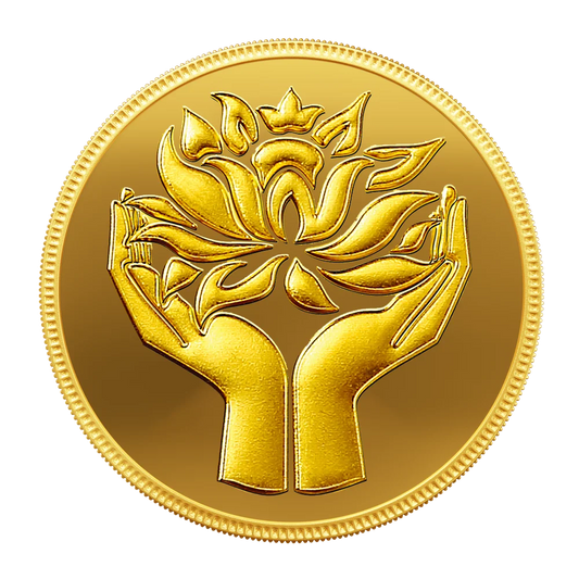 Lotus 24k (999.9) 4 gm Gold Coin