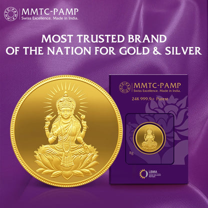 Lotus 24k (999.9) 8 gm Gold Coin